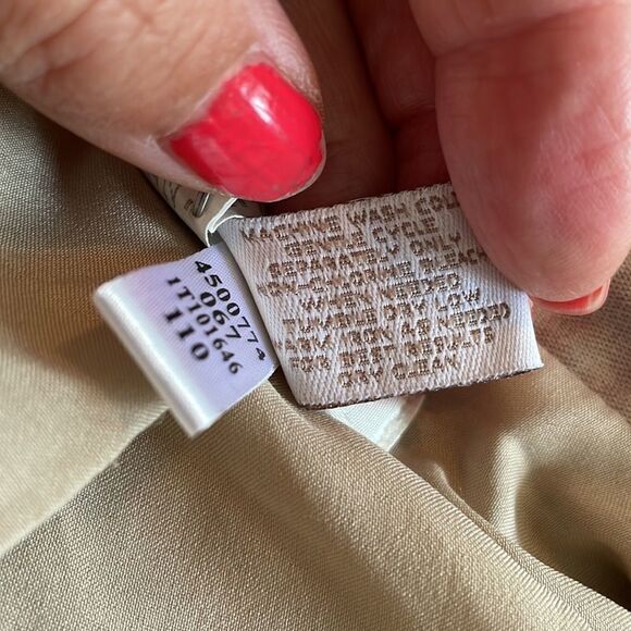 Chico’s tan, purple & lavender polyester jacket - Picture 8 of 8